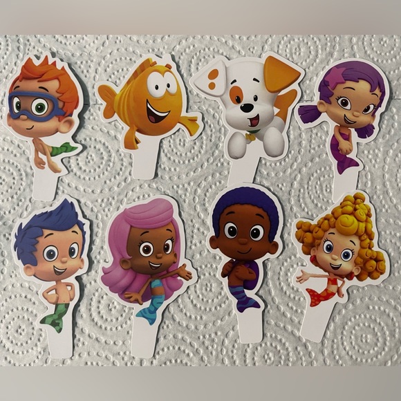 Bubble Guppies Cupcake Toppers - Picture 3 of 3